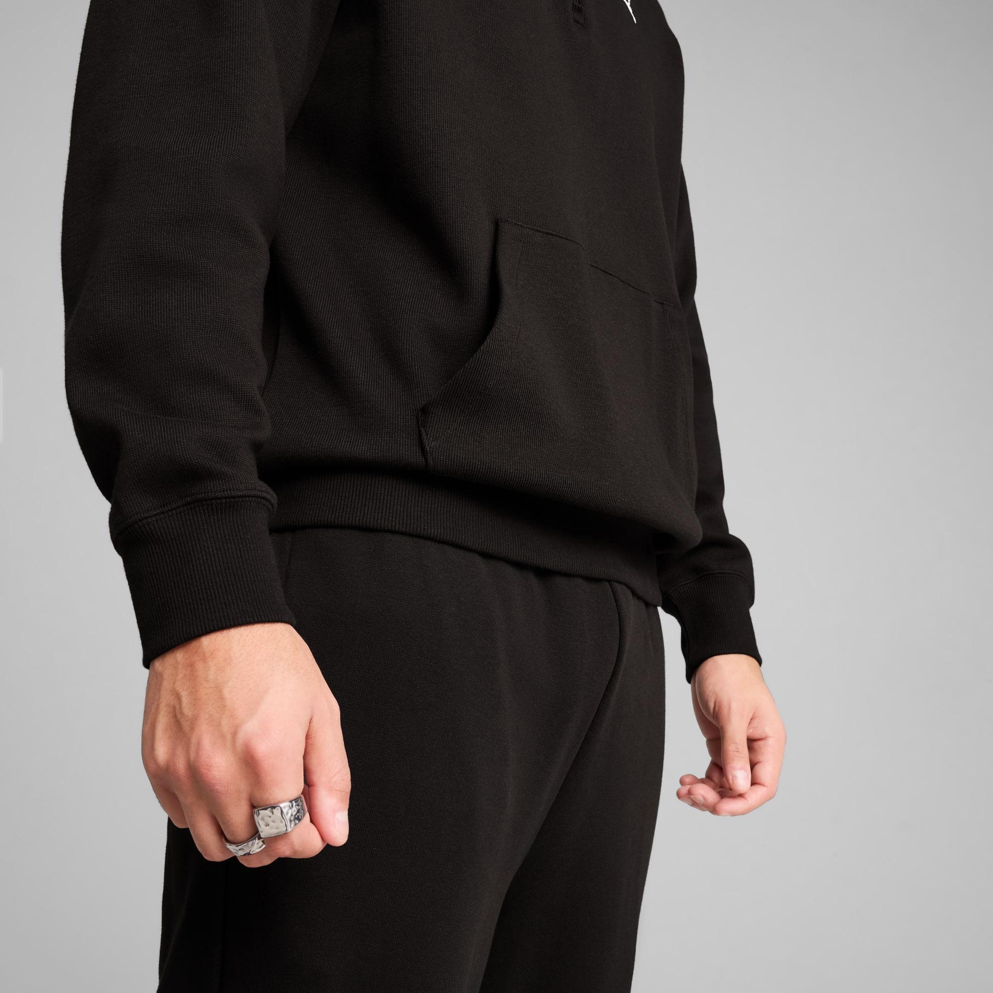 WARDROBE ESSENTIALS Men's Relaxed Half-Zip Crew Product Image