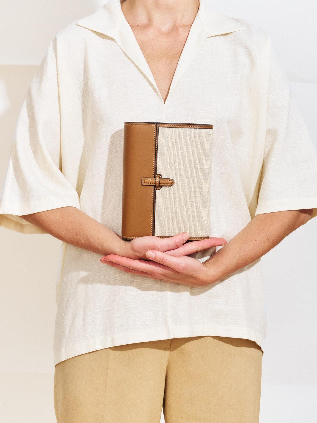 The Small Soft Clutch in Natural Fiber Product Image