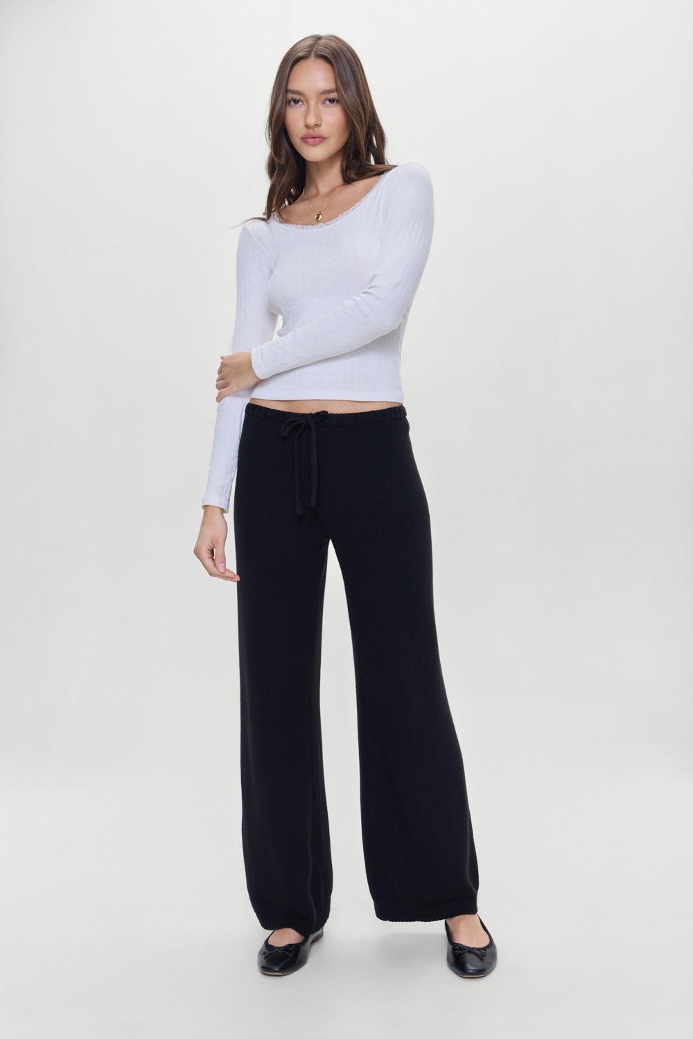 Wesley Knit Pants - Black Product Image