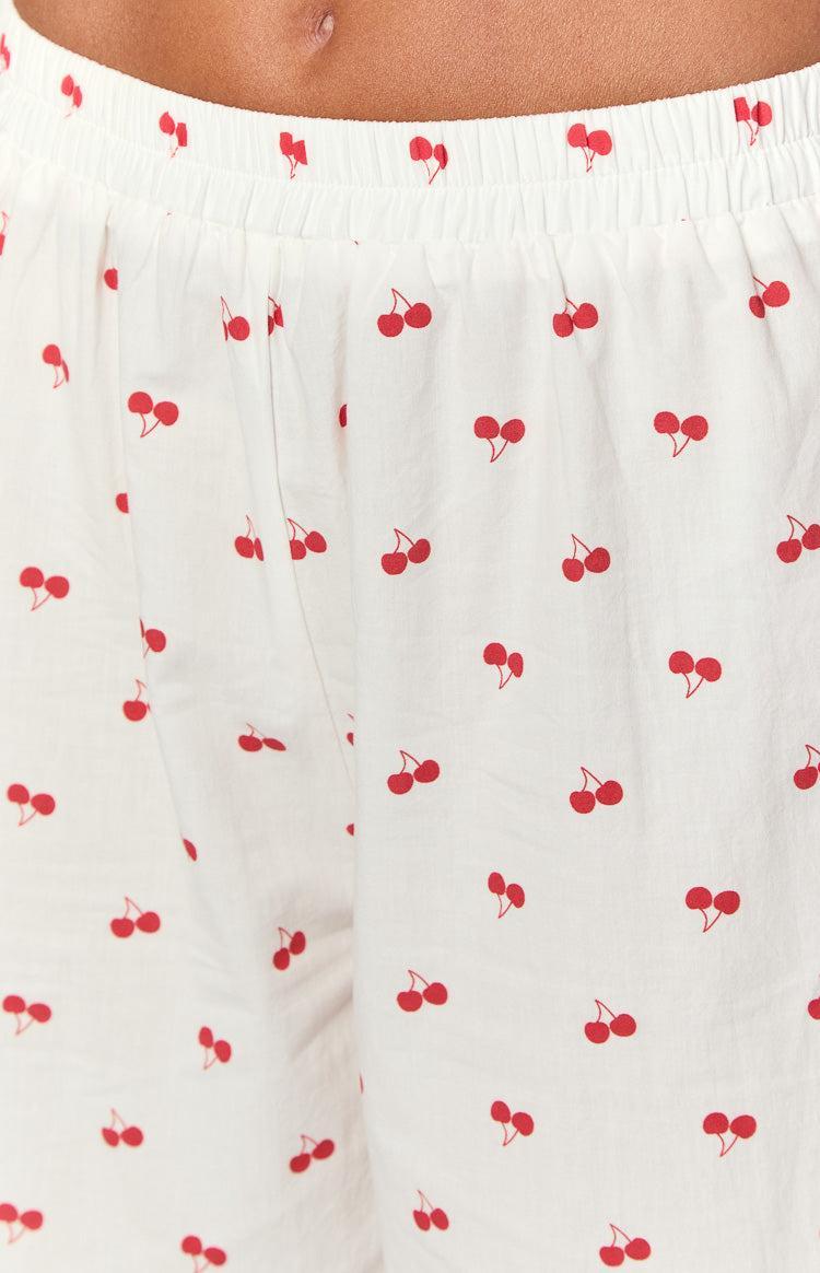 Alexea Cherry Print Pajama Pants Product Image