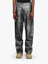 STRAIGHT LEG LEATHER TROUSERS in grey | JW Anderson US  Product Image