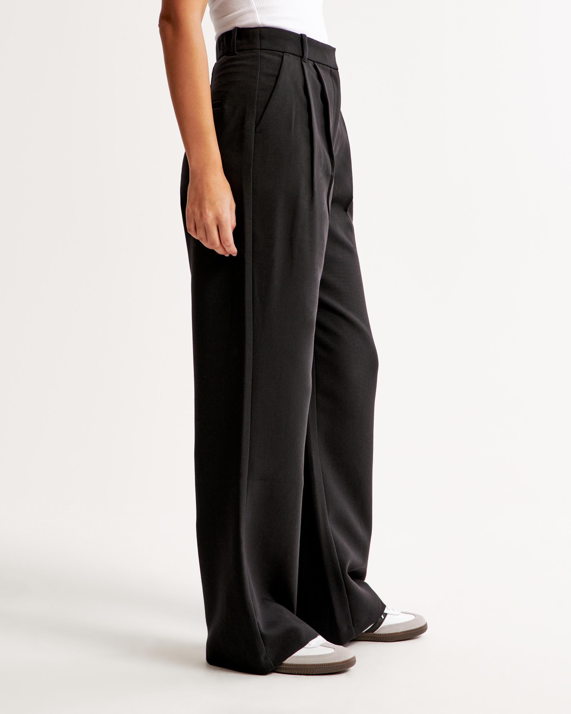 Curve Love A&F Sloane Tailored Wide Leg Pant Product Image