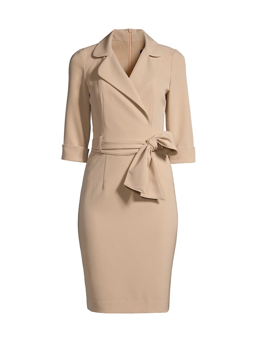 Womens Lucinda Belted Sheath Dress Product Image