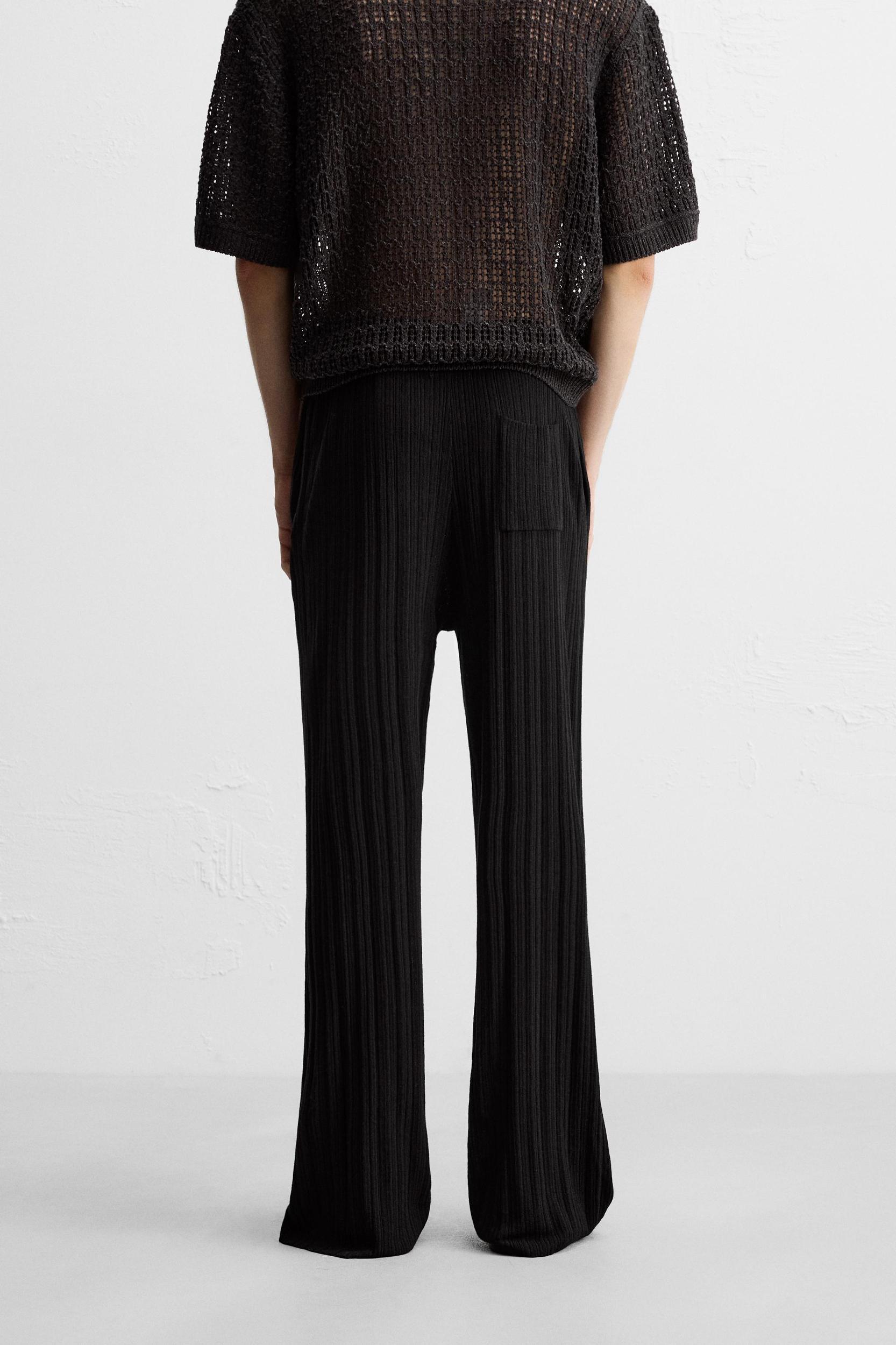 STRUCTURED KNIT PANTS Product Image