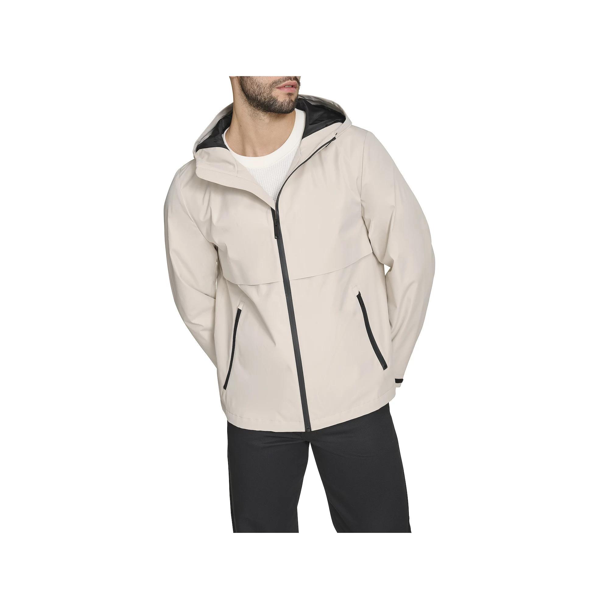 Men's Dockers Go Hooded Rain Jacket, Size: Small, Red Khaki Product Image