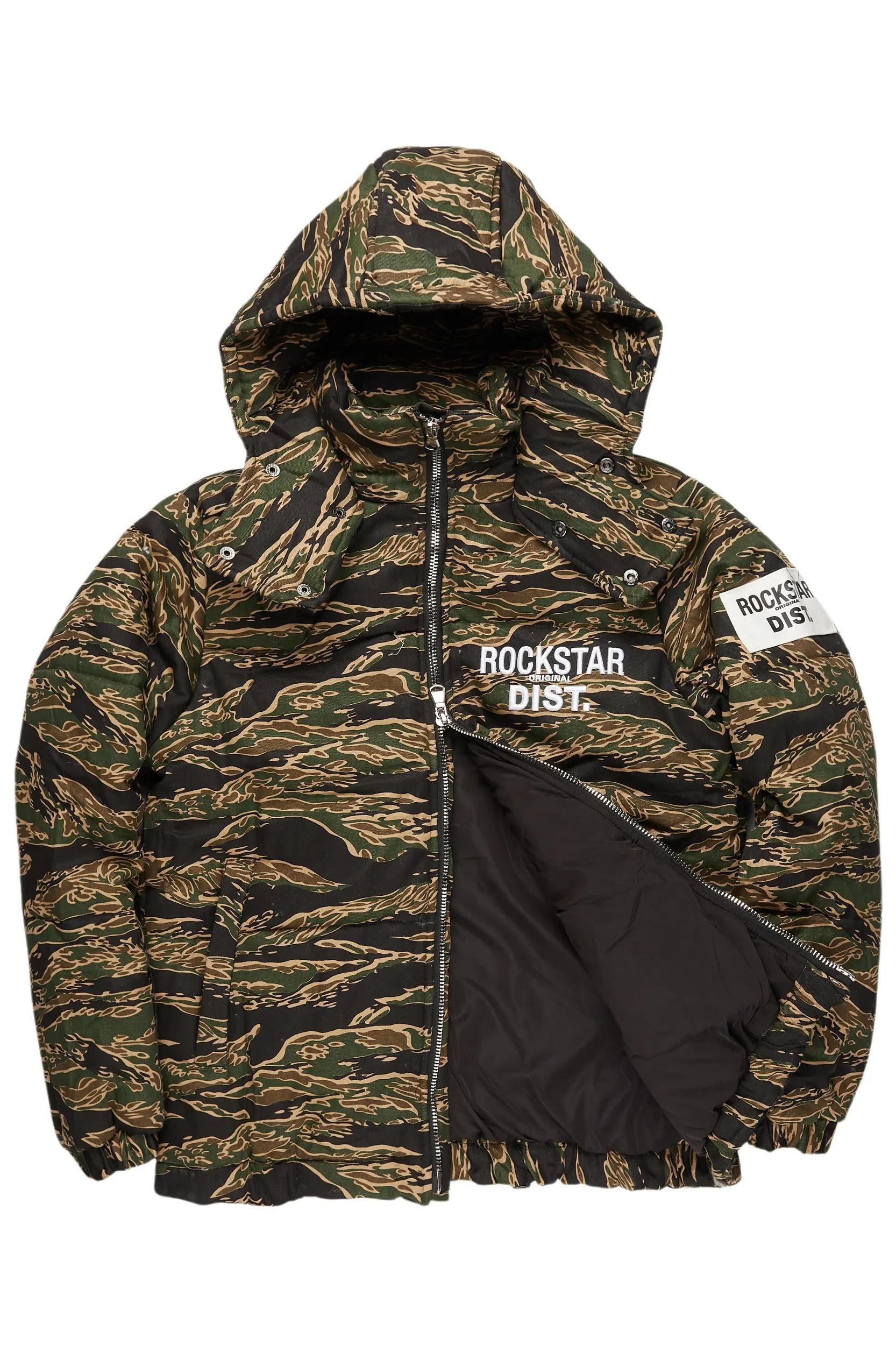 Bevis Camo Puffer Jacket Male Product Image