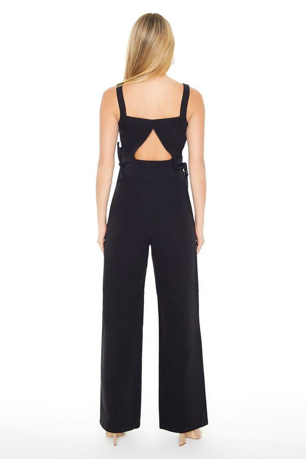 Cutout Zip-Up Denim Jumpsuit | Forever 21 Product Image