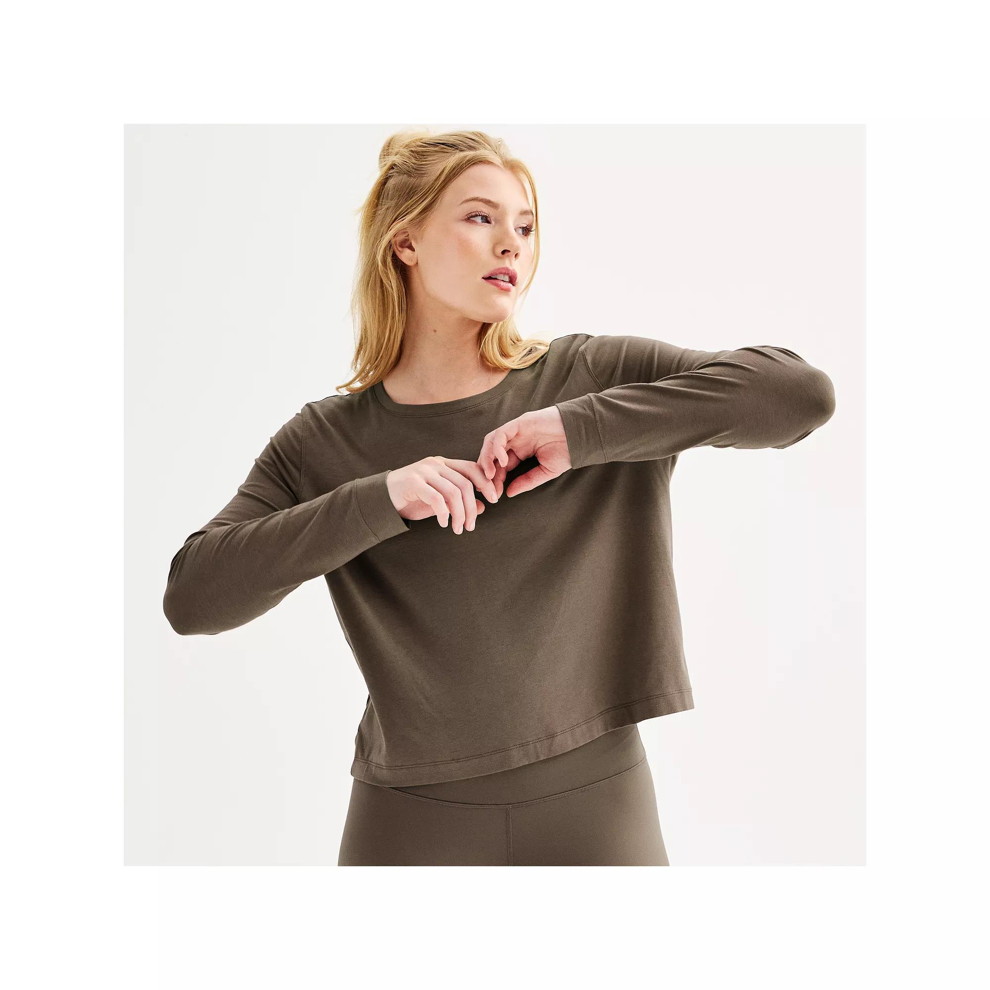 Women's FLX Restore Long Sleeve Tee, Size: Large, Modern White Product Image