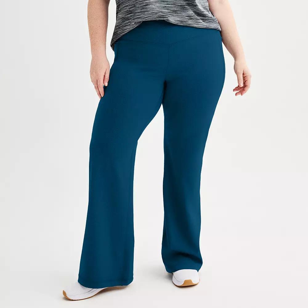 Plus Size Tek Gear Ultrastretch Flare Leg Pants, Womens Product Image