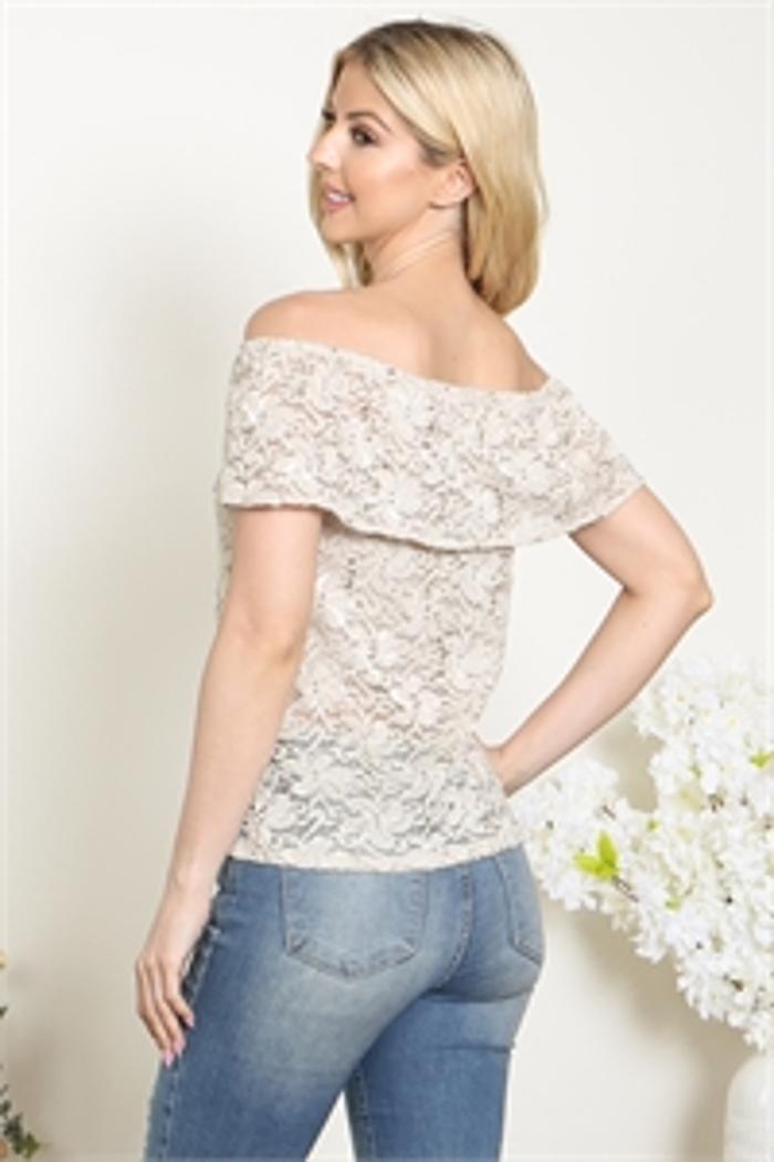 Off Shoulder Lace Top Product Image