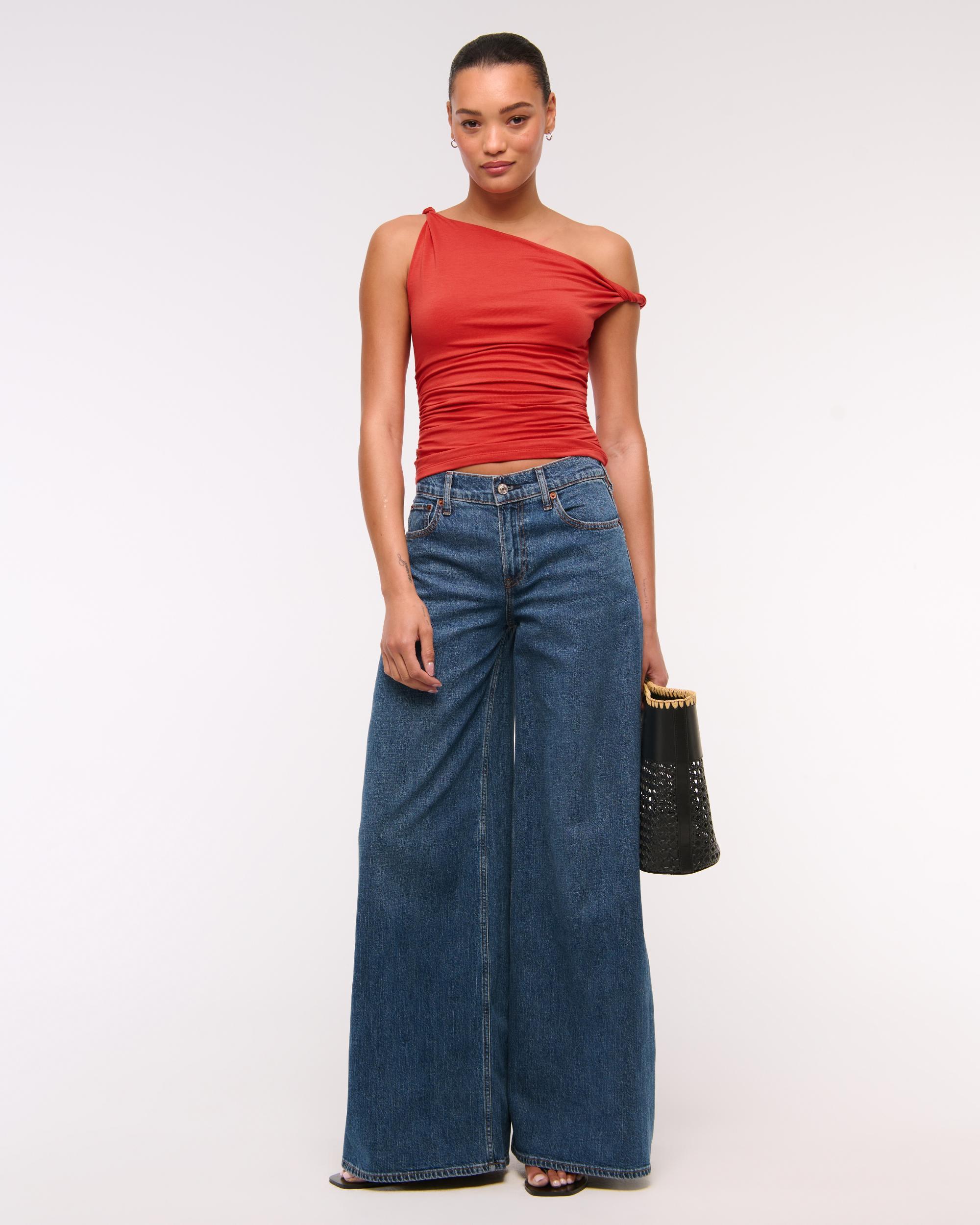 Asymmetrical Mesh Twist Top Product Image