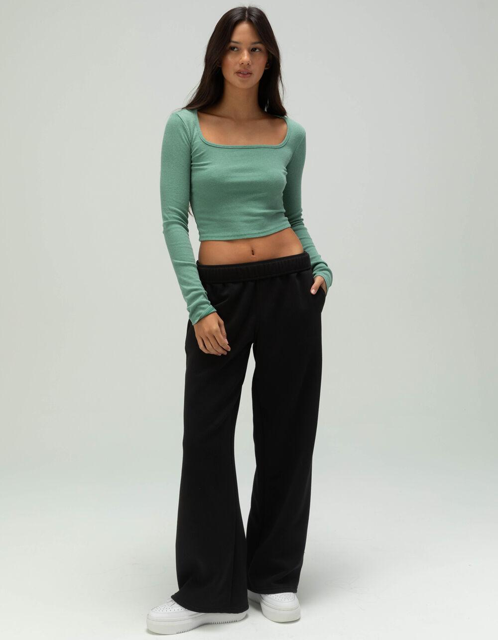 TILLYS Square Neck Womens Long Sleeve Tee Product Image