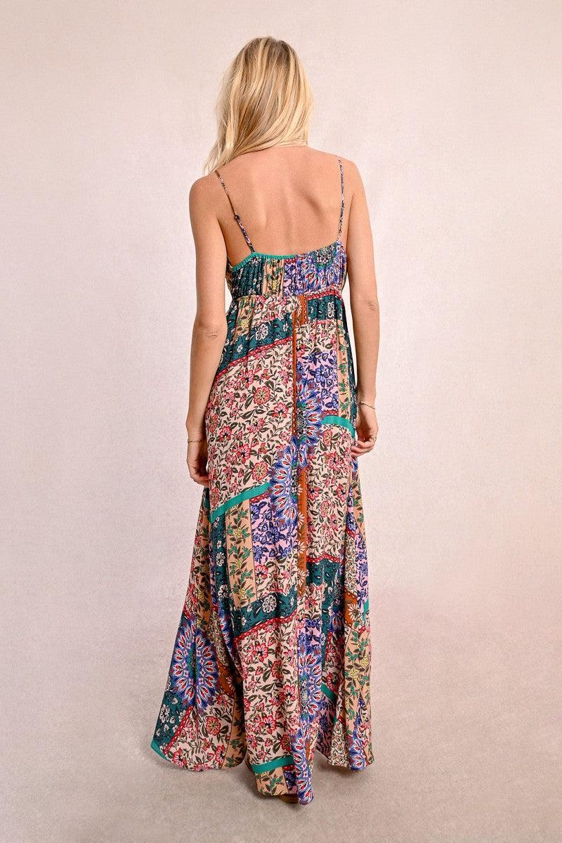 LONG PRINTED DRESS Product Image