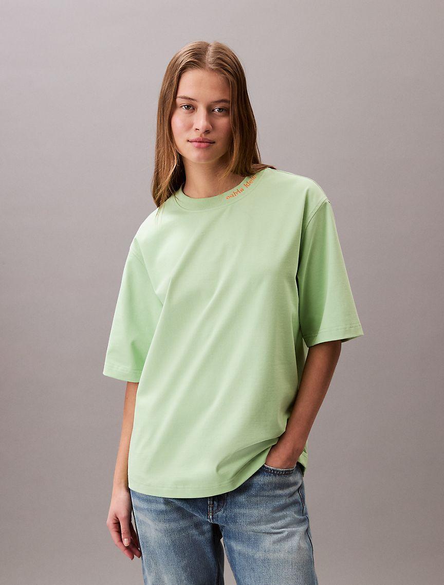 Logo Graphic Neckline Relaxed T-Shirt  Product Image