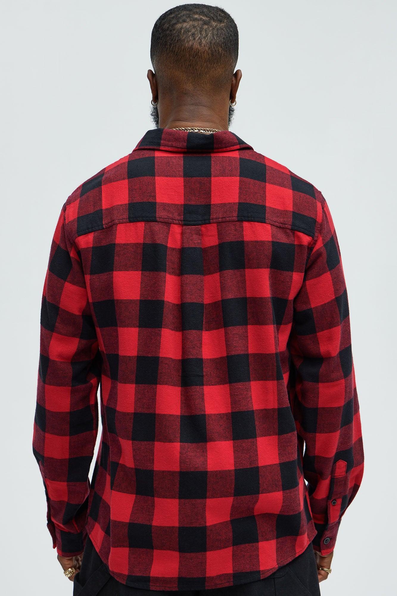 Neponset Flannel Shirt - Red/Black Product Image