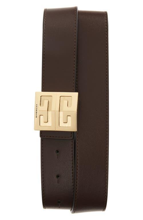 Mens 4G Reversible Belt in 4G Leather Product Image