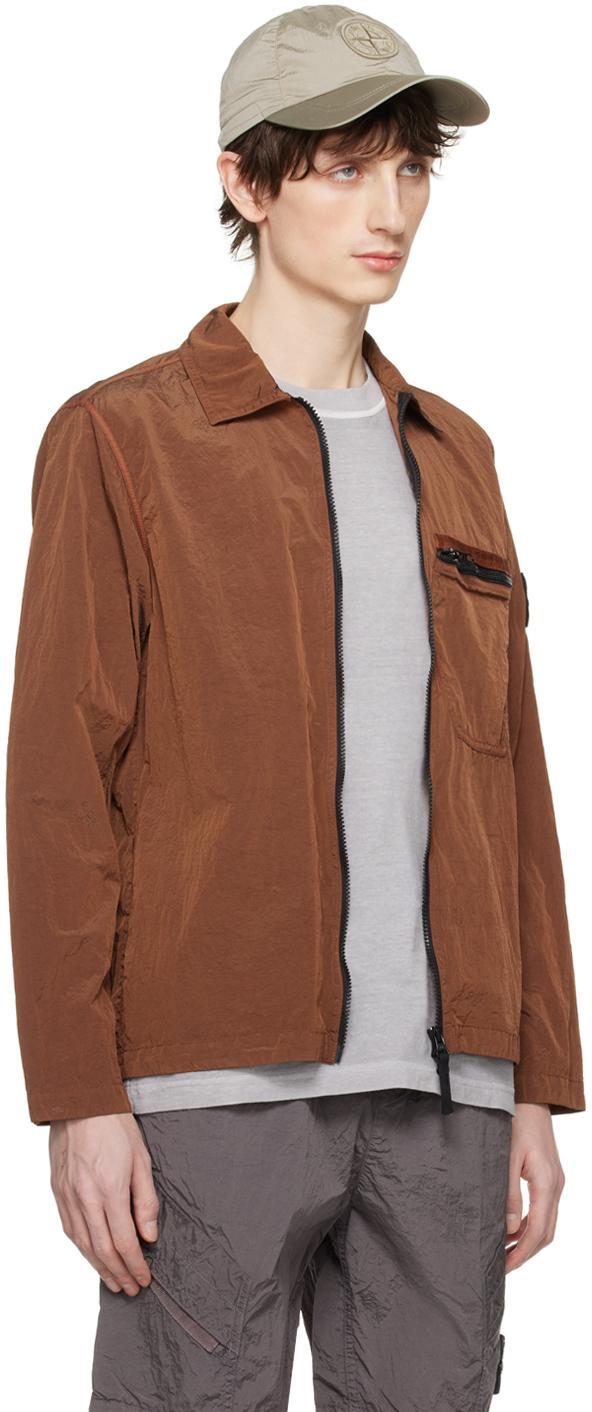 STONE ISLAND Orange Patch Jacket In V0013 Rust Product Image