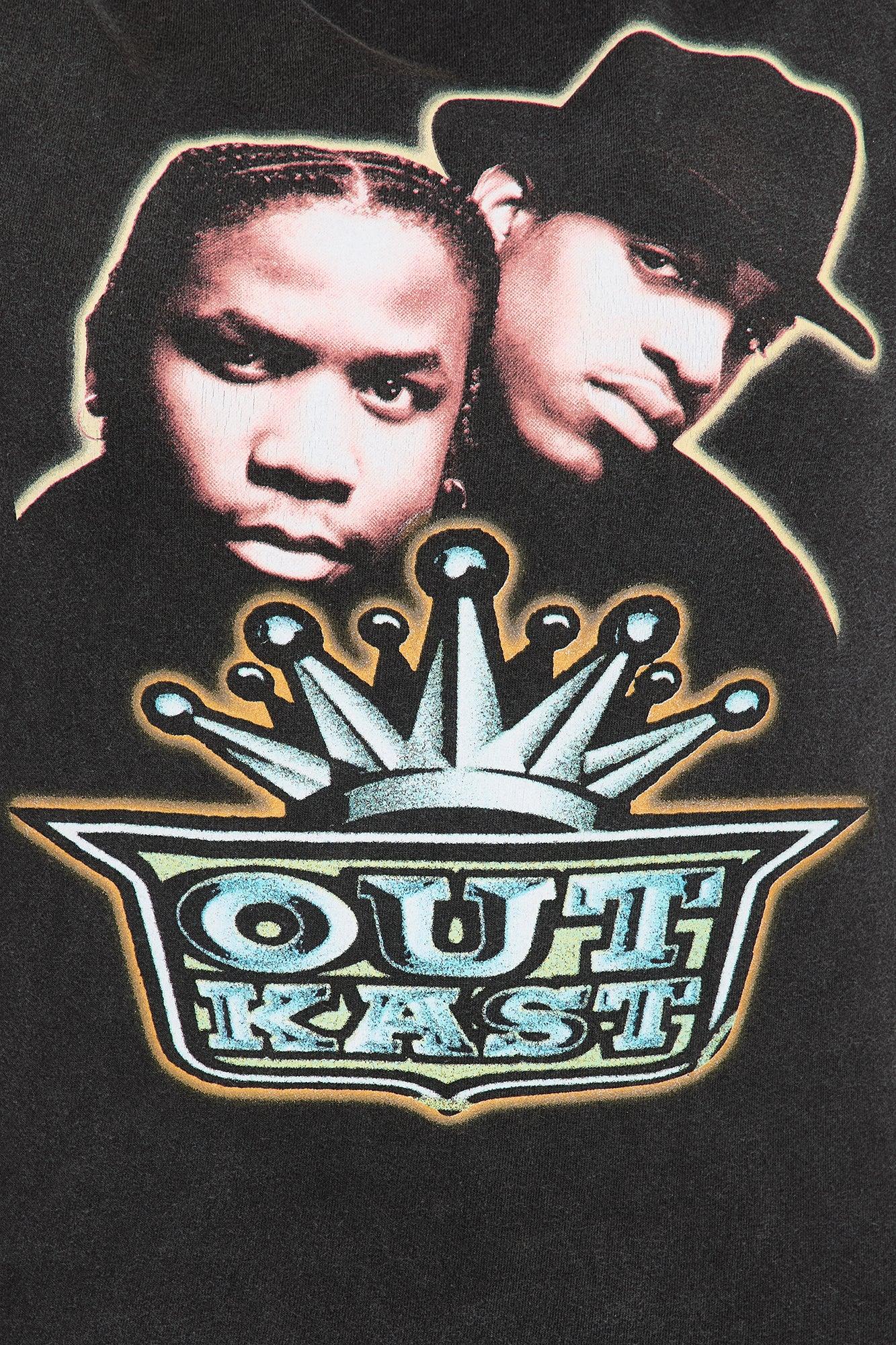 Outkast Washed Front and Back Tee - Black Female Product Image