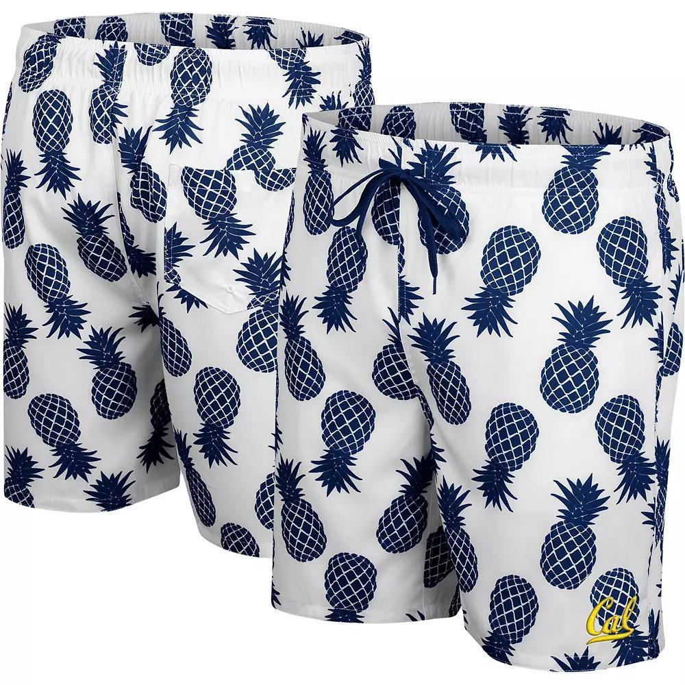 Men's Colosseum White Colorado Buffaloes Pineapples Swim Shorts,  Product Image