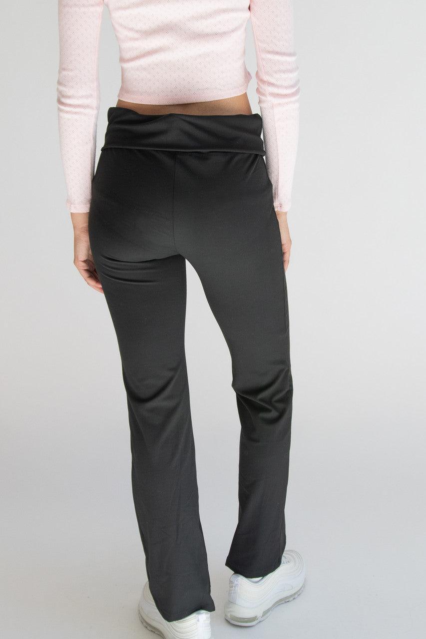 Fold Over Flare Leggings Product Image