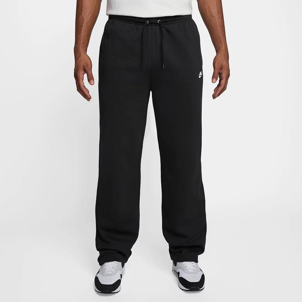 Nike Mens Club Open-Hem Fleece Pants | FN3730-010 Product Image