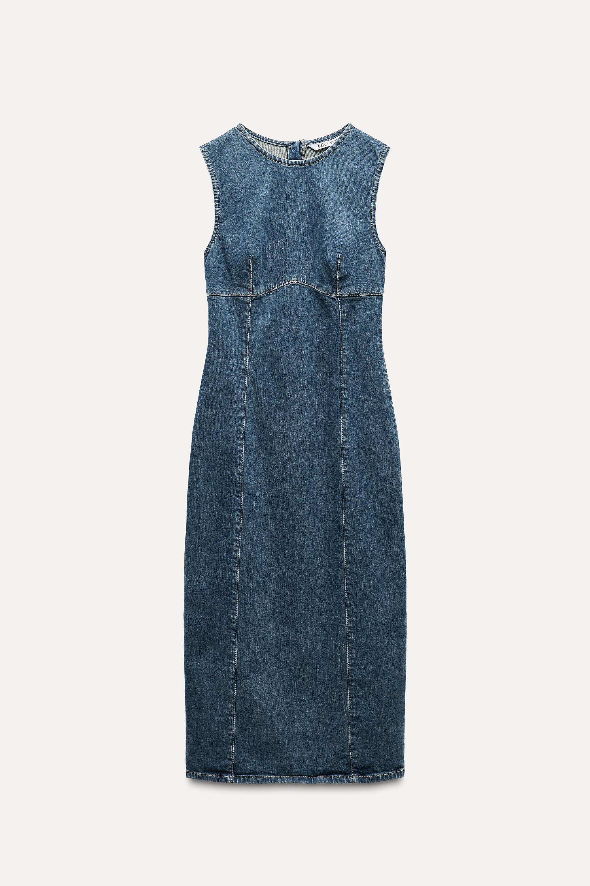 TRF DENIM MIDI DRESS Product Image