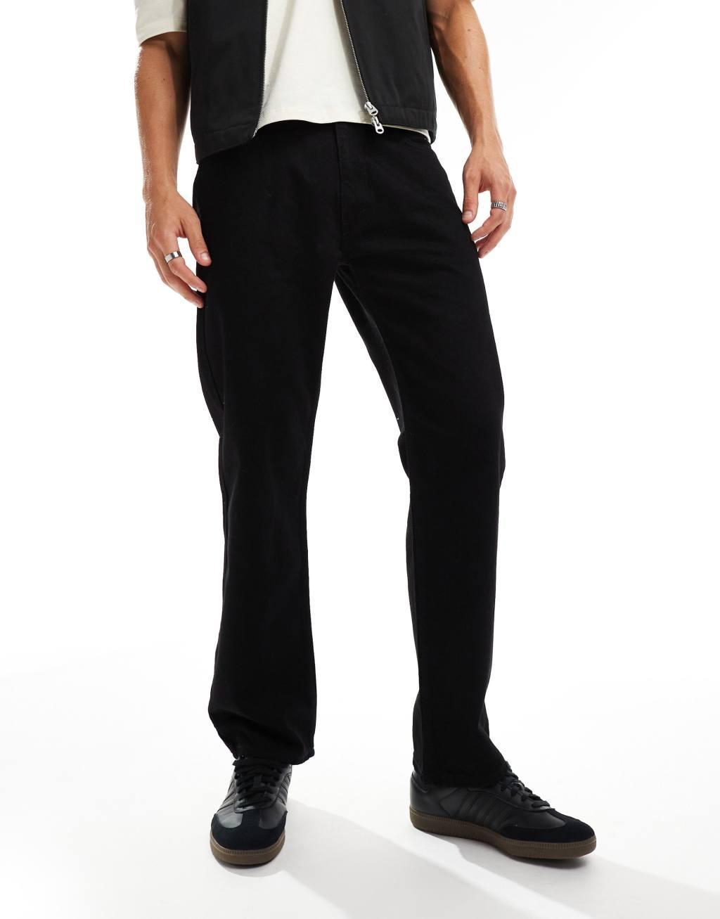 Levi's 555 '96 relaxed straight fit jeans in black Product Image