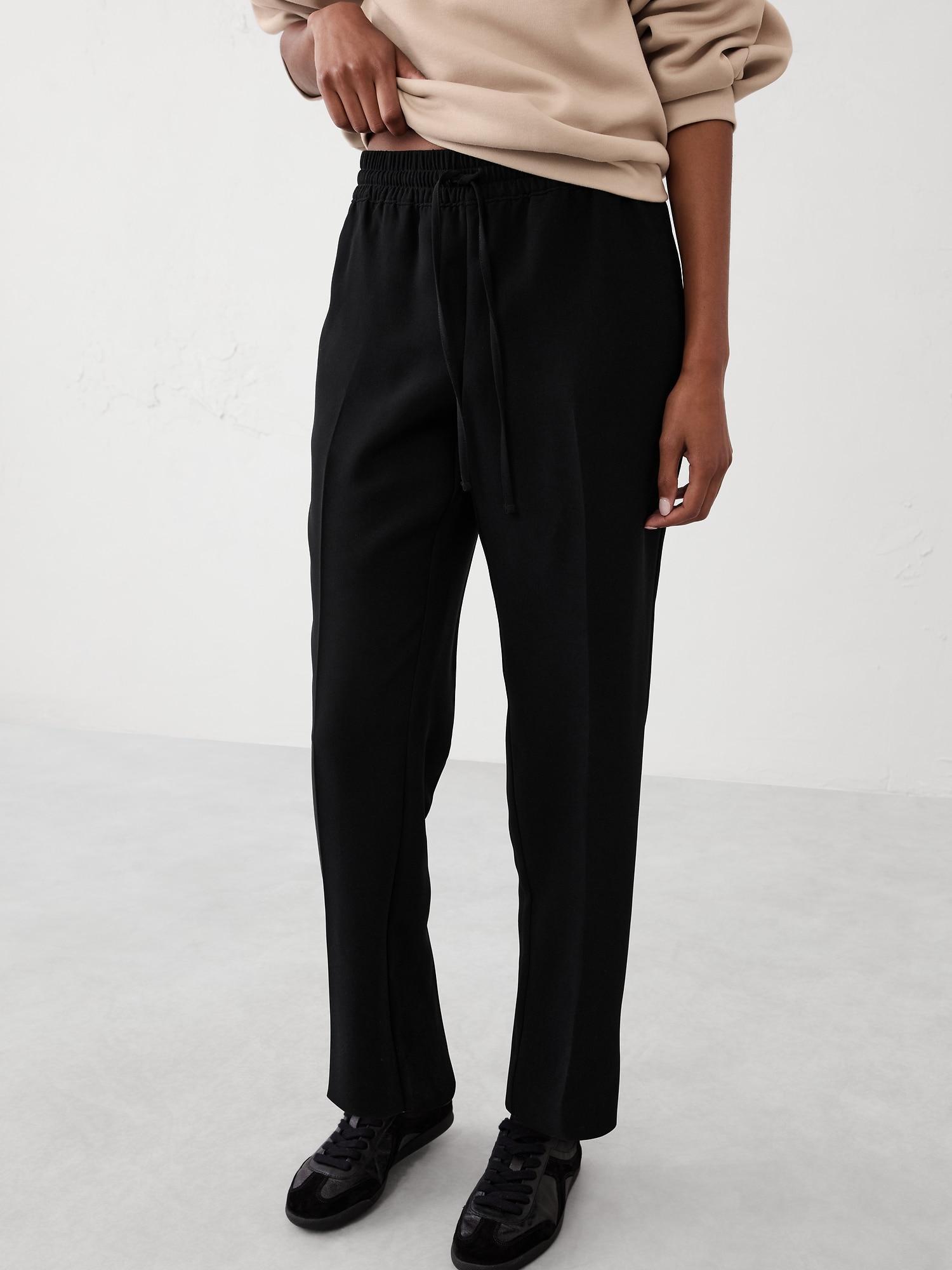Tapered Crepe Pull-On Pant Product Image