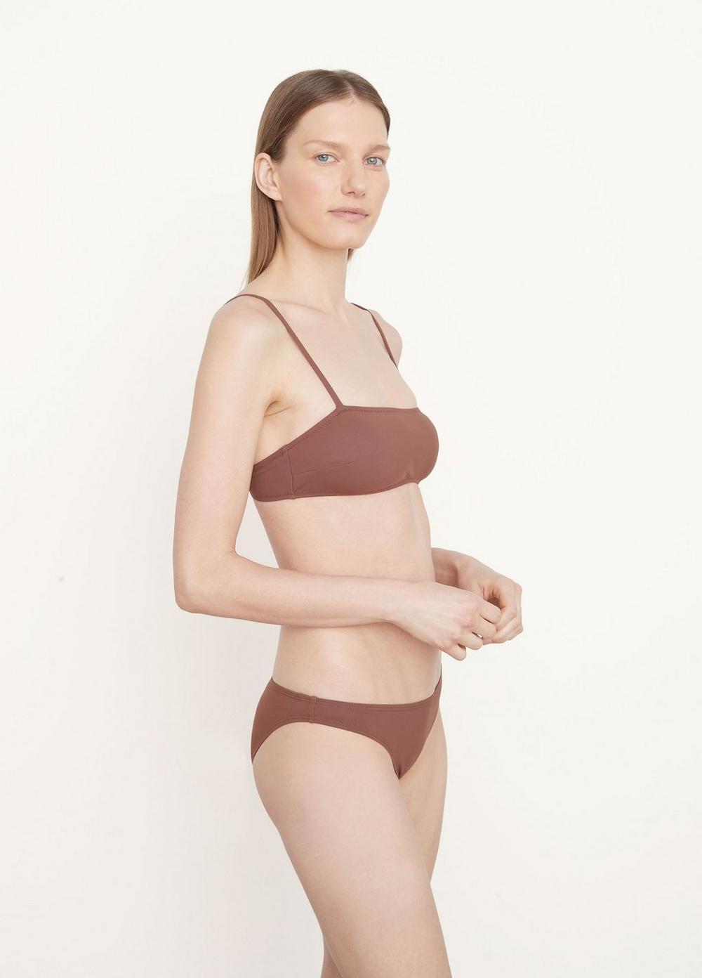 Womens Nu Swim Lucky Top, Cocoa, Size XL Vince Product Image