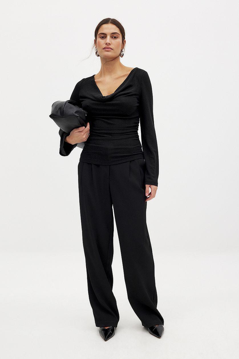 Glitter Long Sleeve Top Product Image