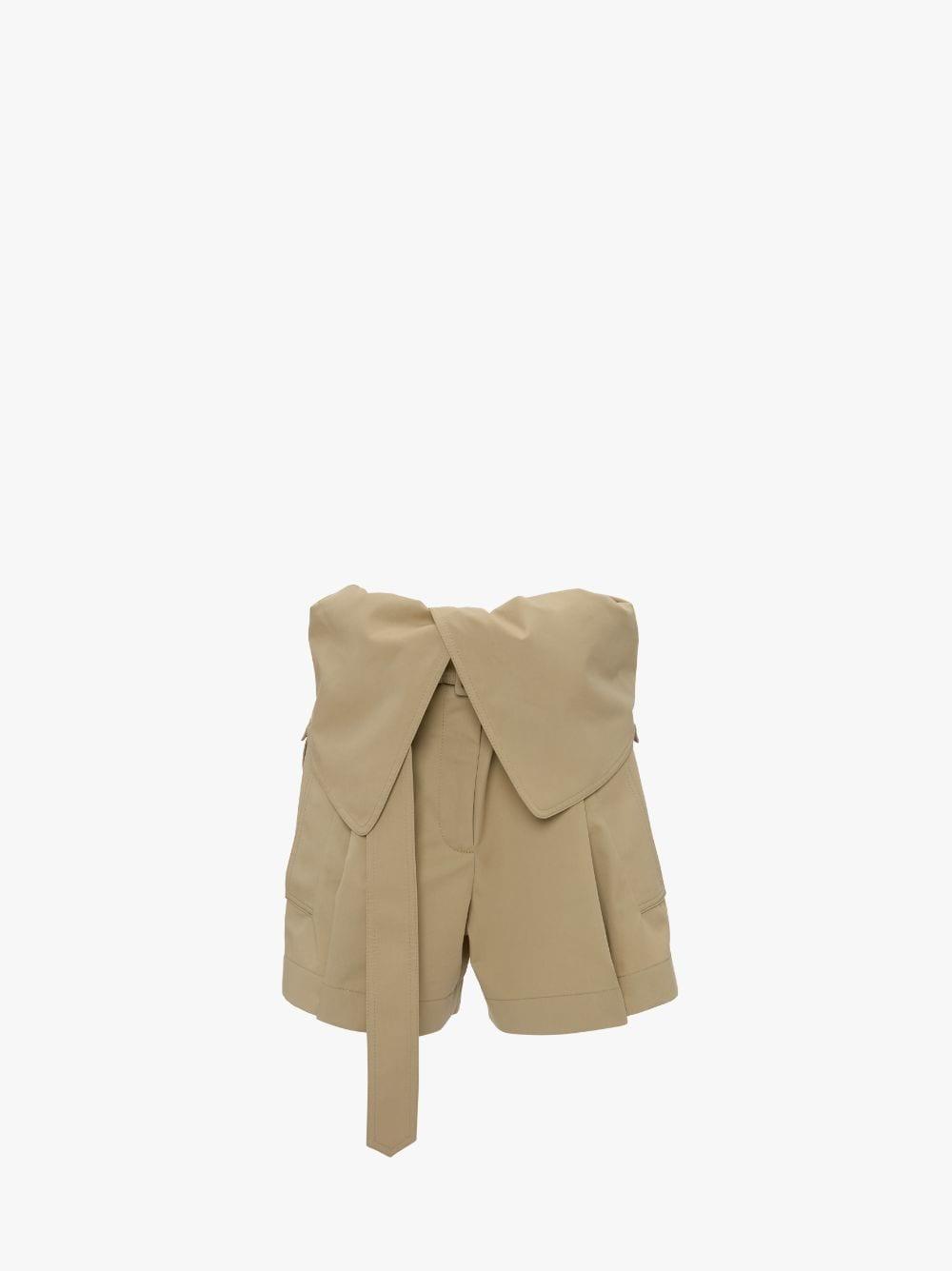 FOLD OVER TRENCH SHORTS in neutrals | JW Anderson US  Product Image