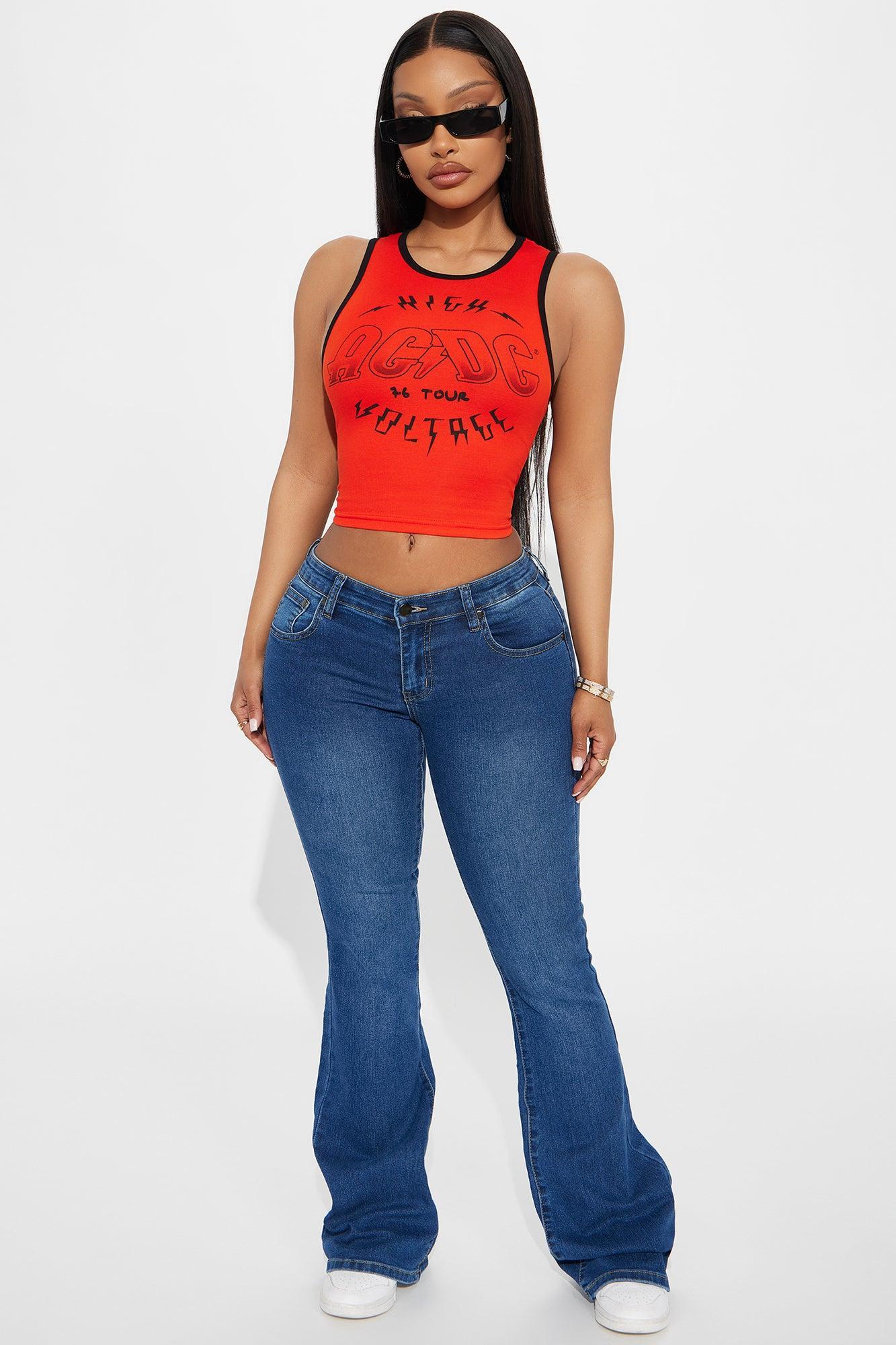 ACDC High Voltage Tank Top - Red Female Product Image