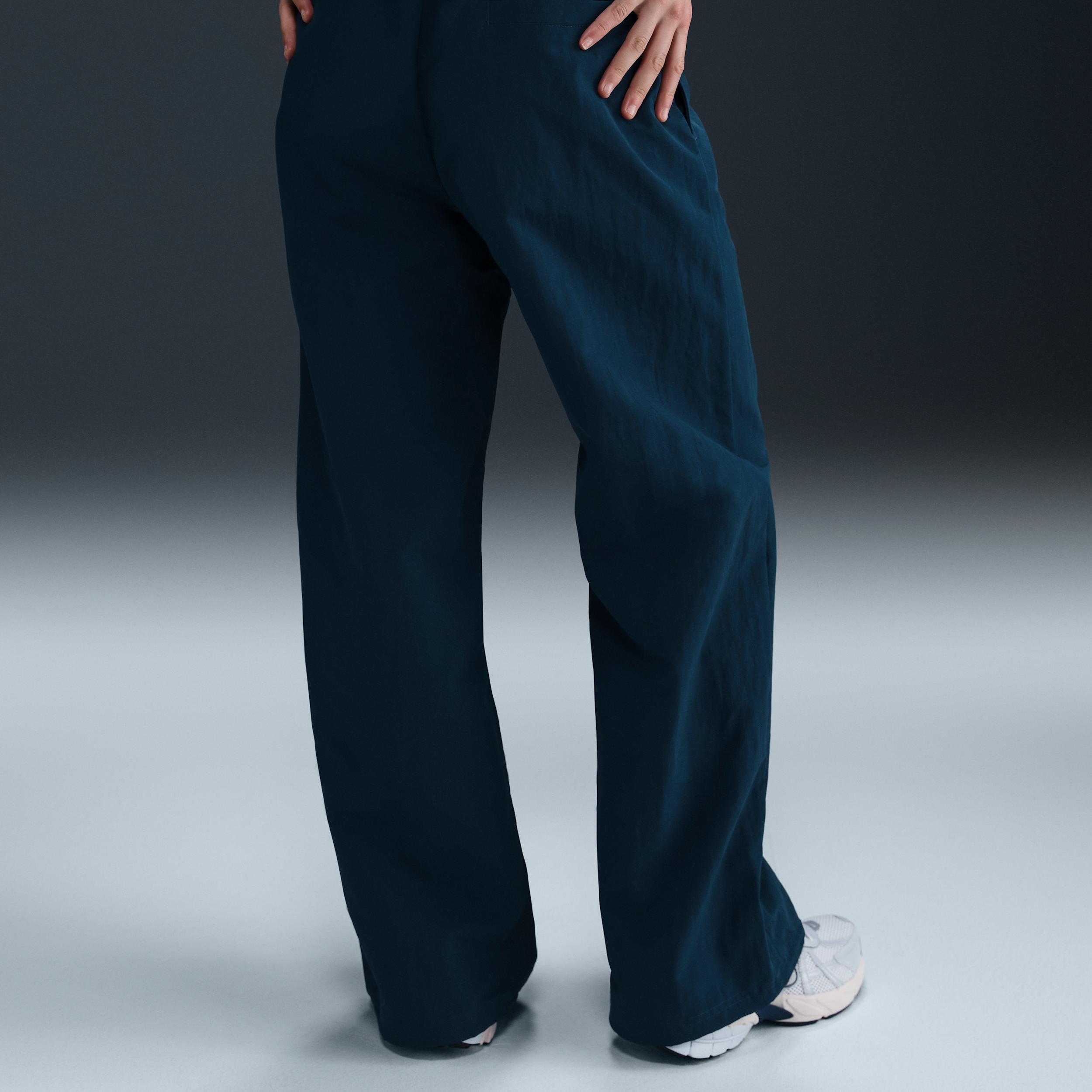 Womens Nike Sportswear Everything Wovens Mid-Rise Open-Hem Pants | FQ3588-478 Product Image