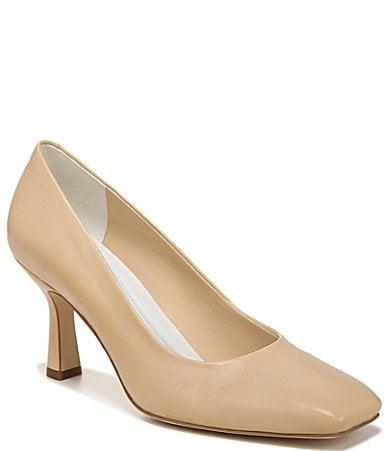 Sarto by Franco Sarto Flexa Aela Leather Square Toe Pumps Product Image