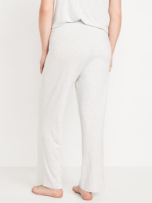 Mid-Rise Knit Jersey Pajama Pant Product Image