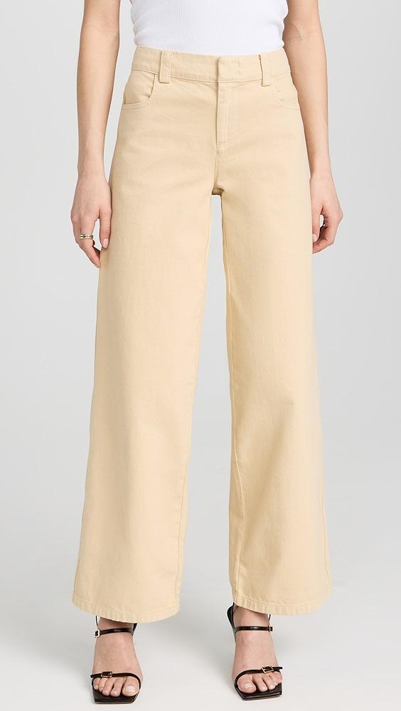 Vince Washed Twill Wide Leg Pants | Shopbop Product Image