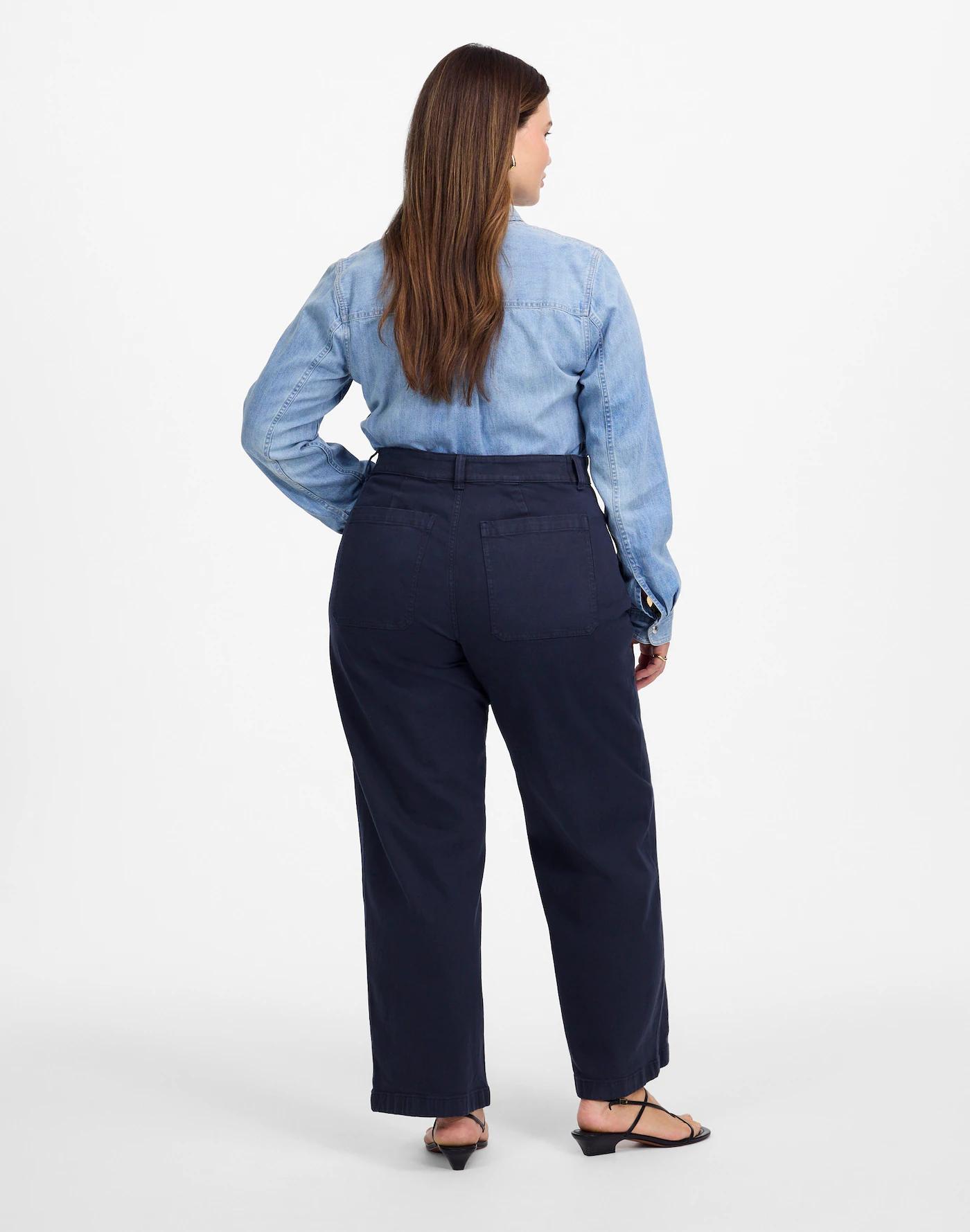 The Plus Emmett Wide-Leg Pant: Patch Pocket Edition Product Image
