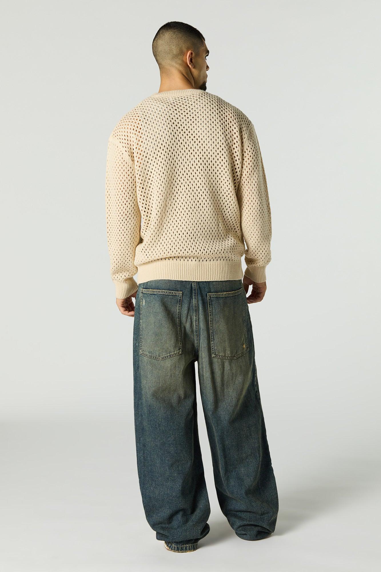 Vintage Wash Distressed Ultra Baggy Jean Male Product Image