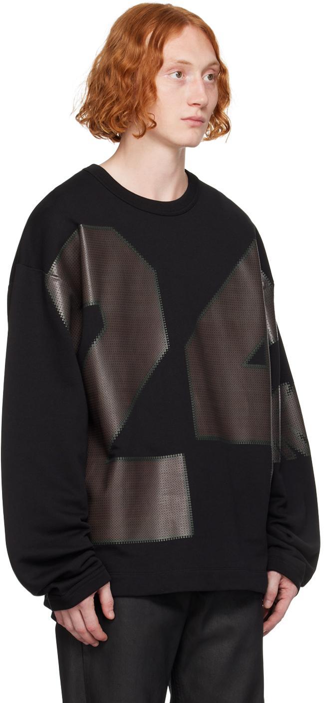 DRIES VAN NOTEN Black Oversized Sweatshirt In 900 Black Product Image