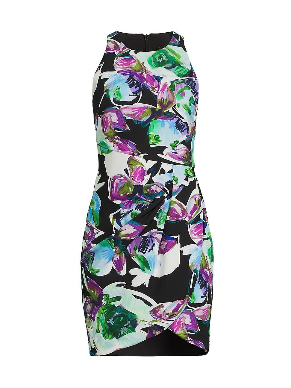 Womens Brett Abstract Floral Minidress Product Image