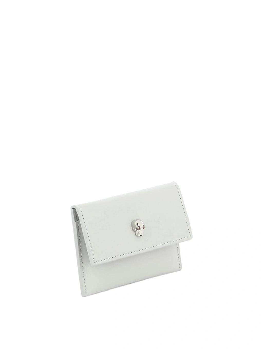 ALEXANDER MCQUEEN Alexander Mc Queen Skull Card Holder In Grey Product Image