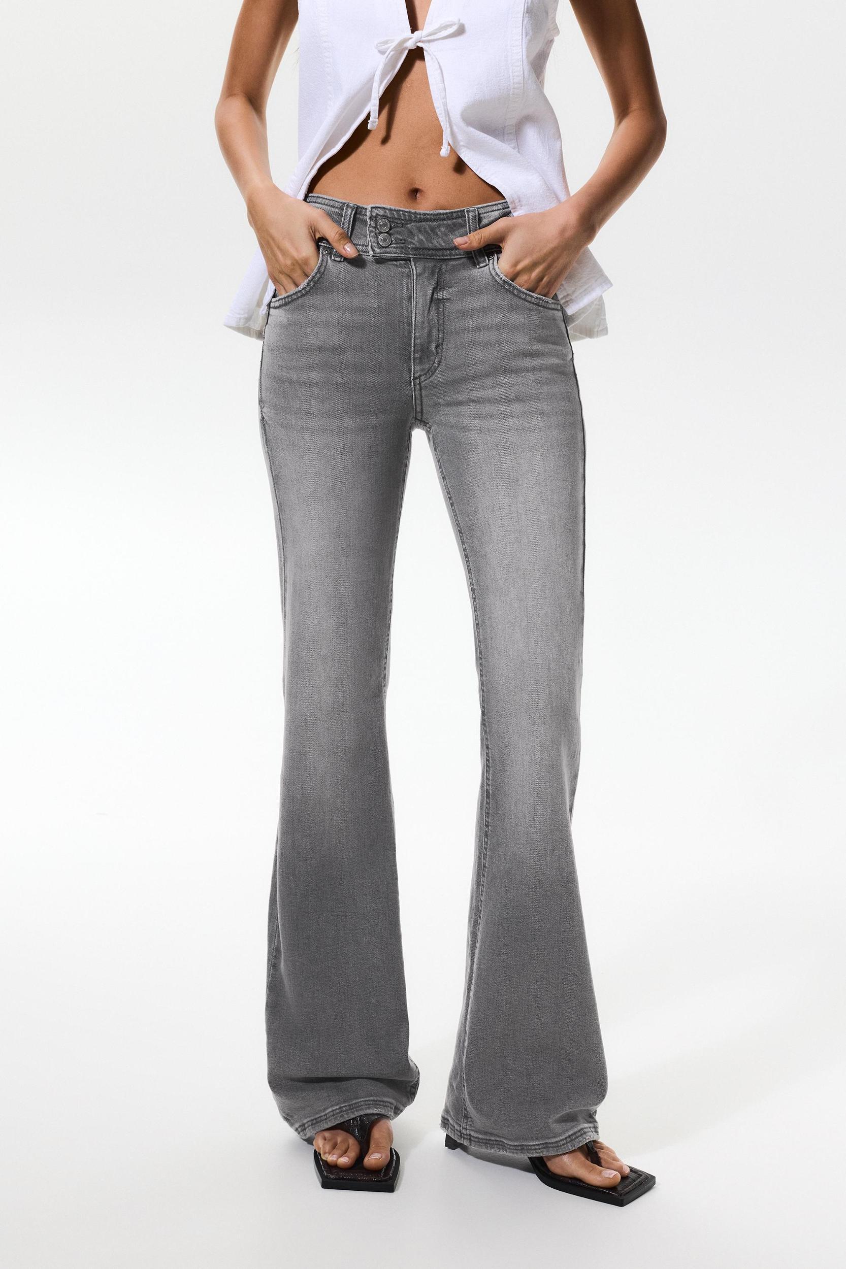 Low-waist bootcut jeans Product Image