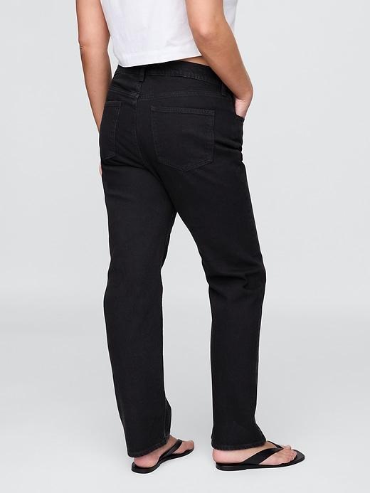 High Rise Crossover '90s Straight Jeans Product Image