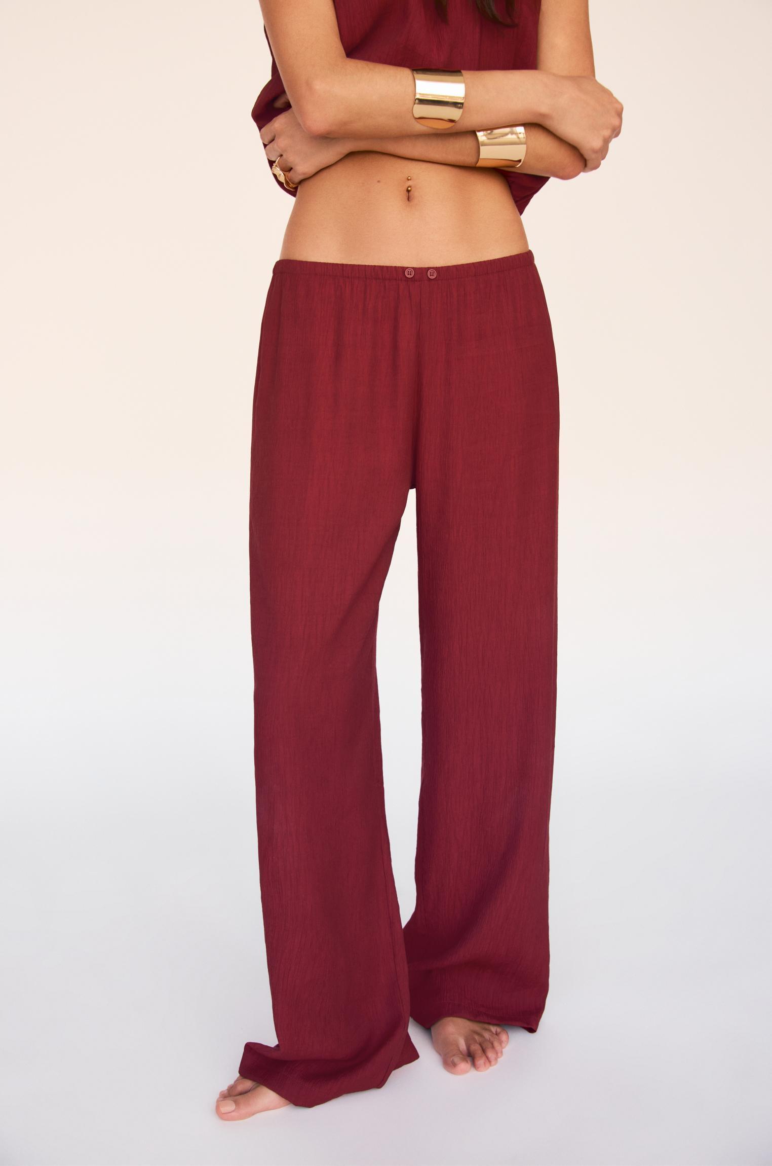 Rustic pajama-style pants Product Image