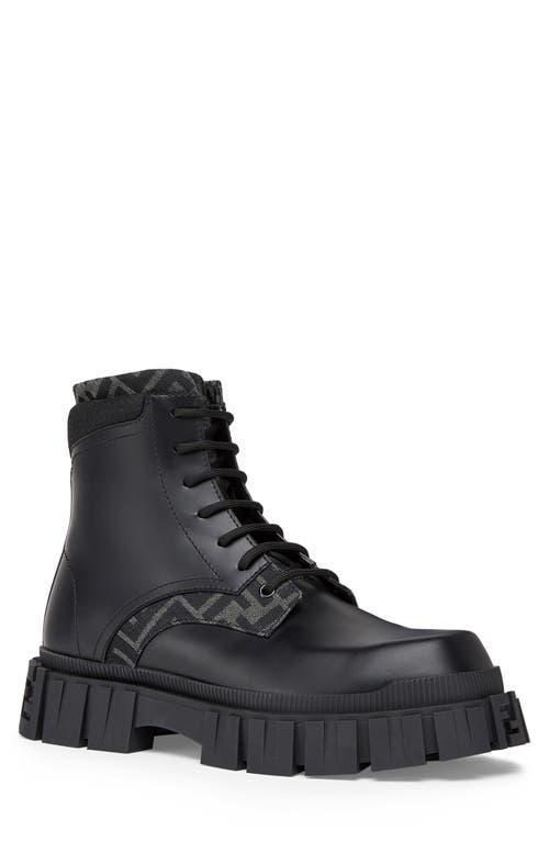 Mens Force FF Leather Lug-Sole Combat Boots Product Image