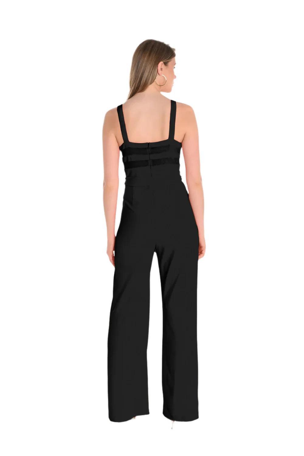 Black Knit Jumpsuit Product Image
