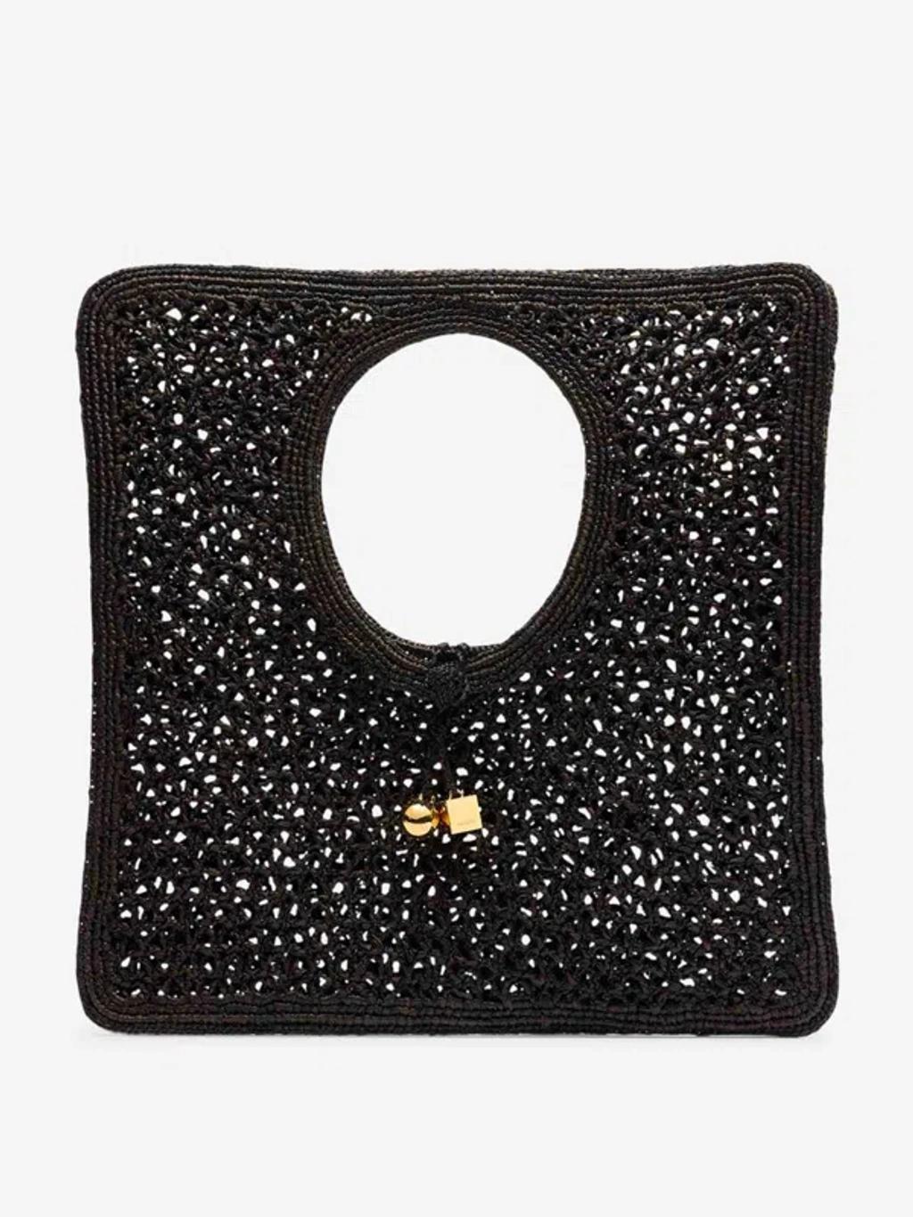 JACQUEMUS Spiaggia Square Shoulder Bag In Black Product Image