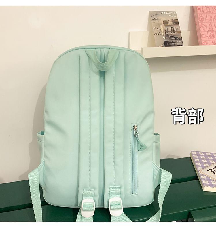 Plain Nylon Backpack / Pouch / Set Product Image