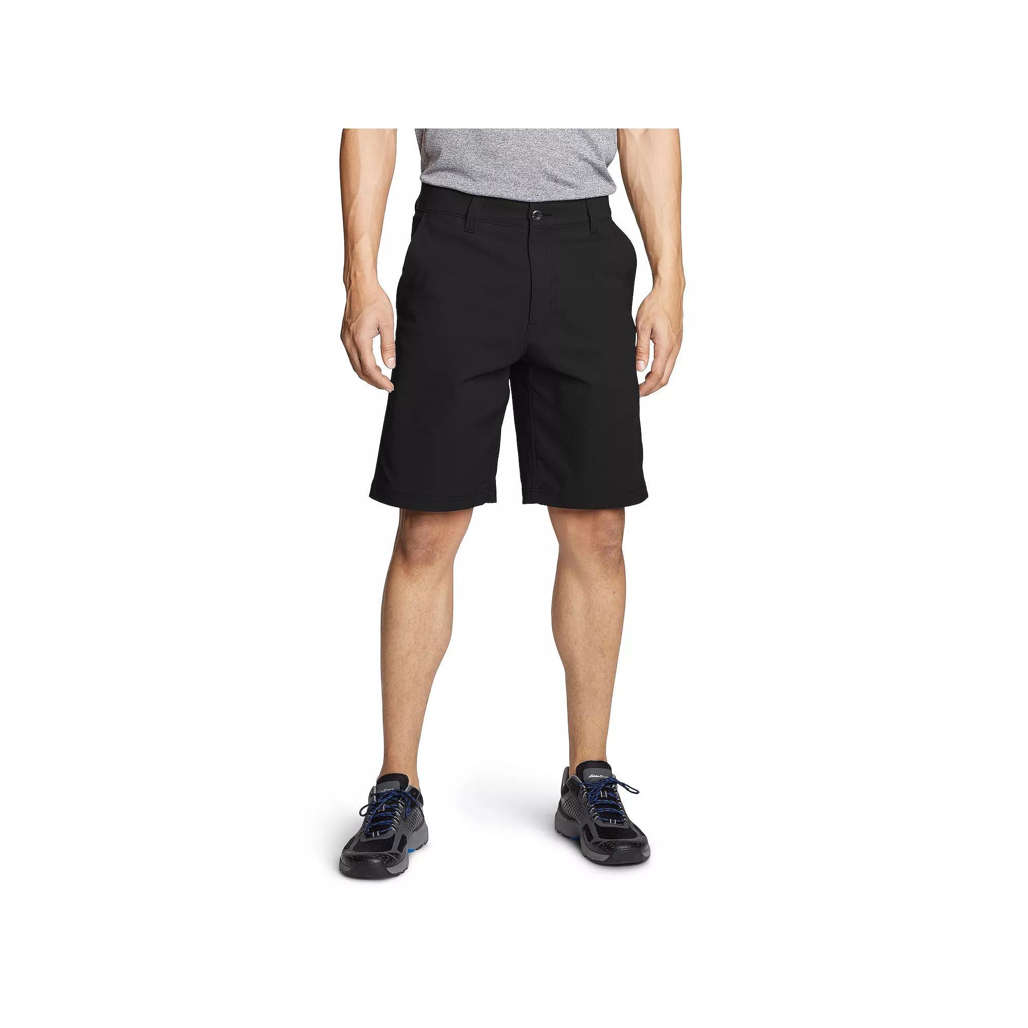 Men's Eddie Bauer UPF 50 10" Horizon Guide Chino Short, Size: 32, Black Product Image