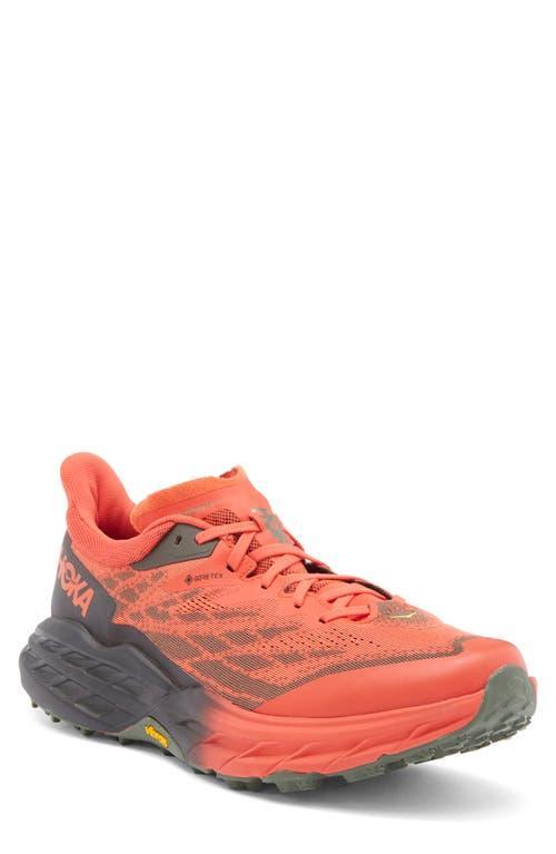 HOKA Zdnu  One One Speedgoat 5 Gtx Trail Running Shoe In Fiesta/thyme Product Image